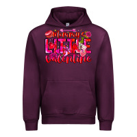 Mauve Wine Mommy's Little Valentine Urban Hoodie - CowhideDigitalArt