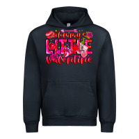 Navy Mommy's Little Valentine Urban Hoodie - CowhideDigitalArt