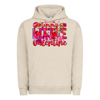 Pigment French Oak Mommy's Little Valentine Urban Hoodie - CowhideDigitalArt