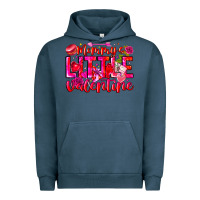 Pigment Midnight Navy Mommy's Little Valentine Urban Hoodie - CowhideDigitalArt