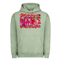 Pigment Oil Green Mommy's Little Valentine Urban Hoodie - CowhideDigitalArt