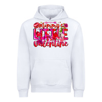White Mommy's Little Valentine Urban Hoodie - CowhideDigitalArt