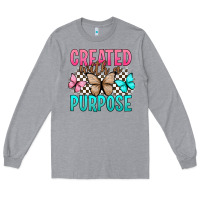 Heather Grey created with a purpose Long Sleeve Tee - Artiststas
