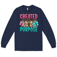 Navy created with a purpose Long Sleeve Tee - Artiststas