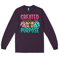 Plum created with a purpose Long Sleeve Tee - Artiststas