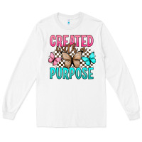 White created with a purpose Long Sleeve Tee - Artiststas