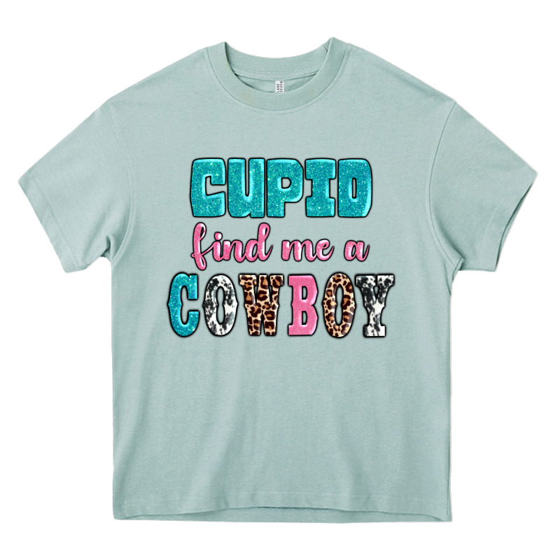 Cupid Find Me A Cowboy Heavy Core Tee by AdoDesignShop | Teevron