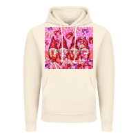 Vintage Artic love gnomies with gift boxes Vintage Hoodie - NancyCooperArtShop