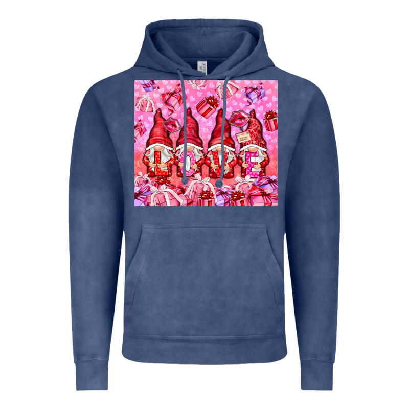 Love Gnomies With Gift Boxes Vintage Hoodie by NancyCooperArtShop | Teevron