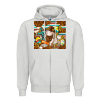 Dove Grey western bunny Zipper Hoodie - TumblerDesignByShophia