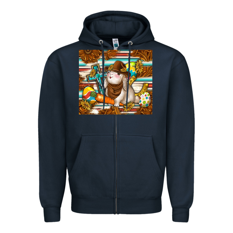 Western Bunny Zipper Hoodie by TumblerDesignByShophia | Teevron