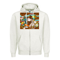 Oatmeal Heather western bunny Zipper Hoodie - TumblerDesignByShophia