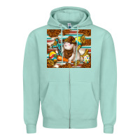 Seafoam western bunny Zipper Hoodie - TumblerDesignByShophia