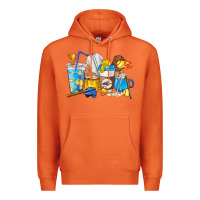 Carrot Softball coffee cups Premium Hoodie - HowdyJamesFarm