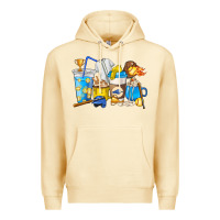 Pina Colada Softball coffee cups Premium Hoodie - HowdyJamesFarm