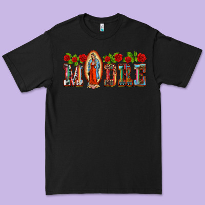Madre Lady Of Guadelupe Premium Tee Designed By Barkaloodesign