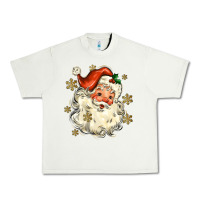 Pistachio Christmas Santa Urban Heavy Tee - MaliasSmallBusiness