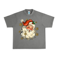 Tornado Christmas Santa Urban Heavy Tee - MaliasSmallBusiness