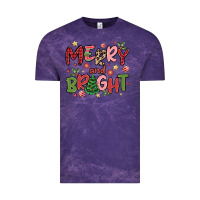Cloud Purple merry and bright Vintage Tee - MaliasSmallBusiness