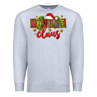 Heather Grey christmas nonnie claus Premium Sweatshirt - FaDigitalArtStudio