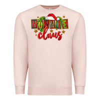Pale Pink christmas nonnie claus Premium Sweatshirt - FaDigitalArtStudio
