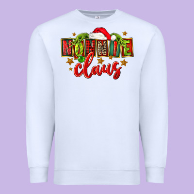 Christmas Nonnie Claus Premium Sweatshirt Designed By Fadigitalartstudio
