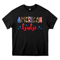 Black American babe Heavy Core Tee - AdoDesignShop