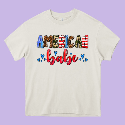 American Babe Heavy Core Tee Designed By Adodesignshop