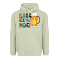 Matcha Mama Needs a Drink Heavyweight Hoodie - CowCowDesign