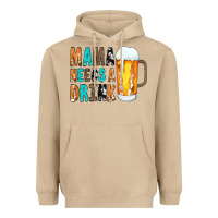 Mushroom Mama Needs a Drink Heavyweight Hoodie - CowCowDesign