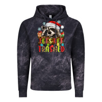 Cloud Black lets get trashed with raccoon Vintage Hoodie - MaliasSmallBusiness