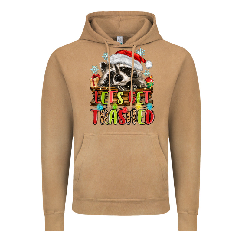 Lets Get Trashed With Raccoon Vintage Hoodie by MaliasSmallBusiness | Teevron