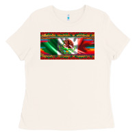 Bone mexico flag serape roses leopard and glitter licanse plate Ladies Tee - Artiststas