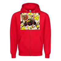 Red softball crusher Zipper Hoodie - TumblerDesignByShophia