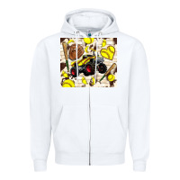 White softball crusher Zipper Hoodie - TumblerDesignByShophia