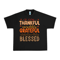 Black so very thankful incredibly grateful unbelievably Urban Heavy Tee - MaliasSmallBusiness