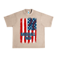 French Oak baseball dad american flag Urban Heavy Tee - JahusDesignShop