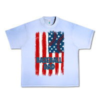 Grape Ice baseball dad american flag Urban Heavy Tee - JahusDesignShop