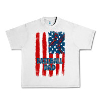 Lunar Rock baseball dad american flag Urban Heavy Tee - JahusDesignShop