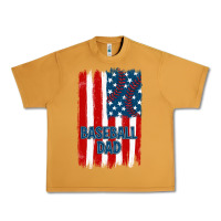 Peanut Butter baseball dad american flag Urban Heavy Tee - JahusDesignShop