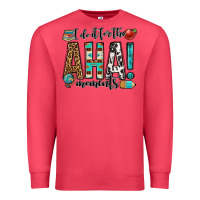 Cardinal i do it for the aha moments teacher Premium Sweatshirt - OliviaCreatesArt