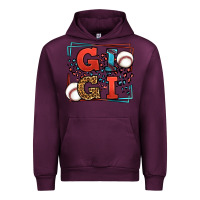 Mauve Wine Baseball gigi leopard frame Urban Hoodie - LillyAllenDesigns