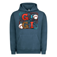 Pigment Midnight Navy Baseball gigi leopard frame Urban Hoodie - LillyAllenDesigns