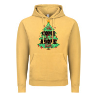 Vintage Mustard oh come let us adore him christmas tree Vintage Hoodie - MaliasSmallBusiness