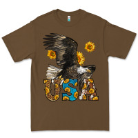 Cacao Western Usa Eagle Premium Tee - LillyAllenDesigns