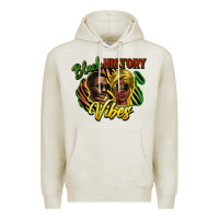 Oatmeal Heather Black history Premium Hoodie - HowdyJamesFarm
