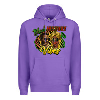 Purple Black history Premium Hoodie - HowdyJamesFarm