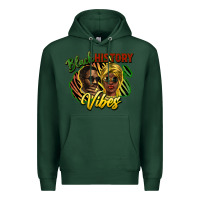 Sports Green Black history Premium Hoodie - HowdyJamesFarm