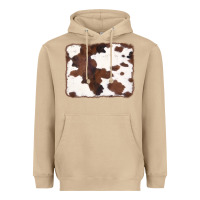 Mushroom Brown Cowhide Background Heavyweight Hoodie - CowCowDesign