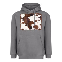 Storm Brown Cowhide Background Heavyweight Hoodie - CowCowDesign